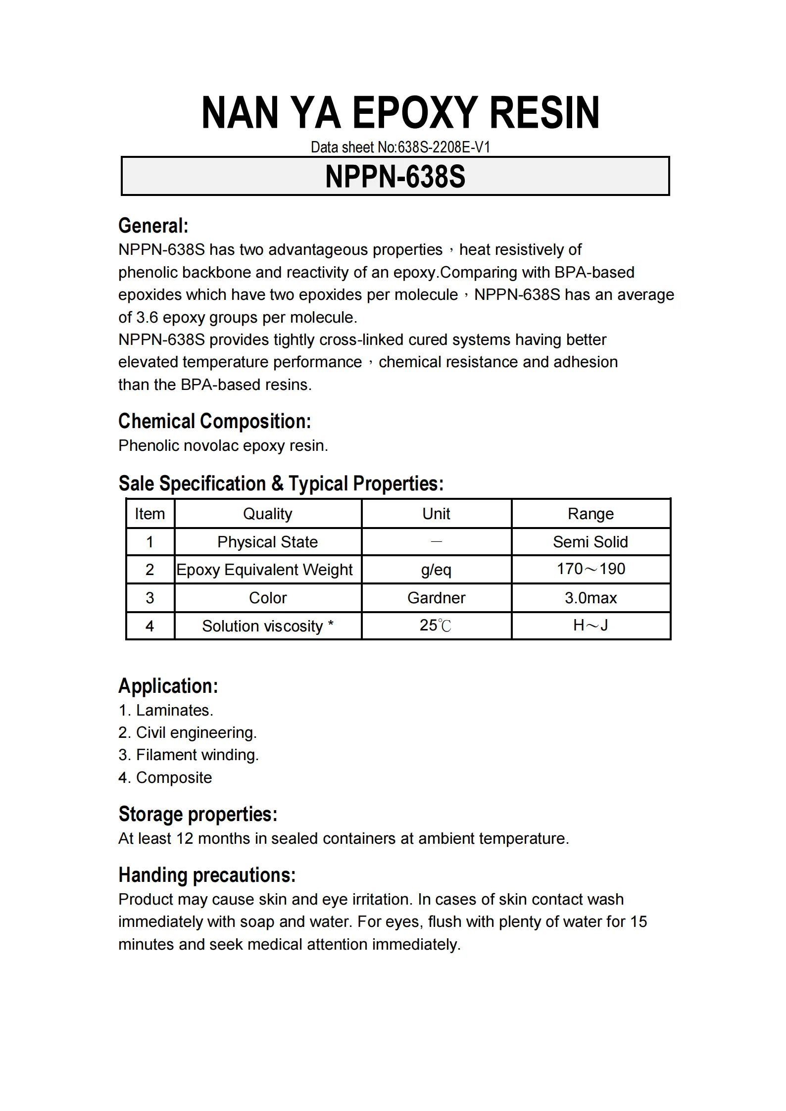 Nan Ya Nppn S Epoxy Resin Crystal Clear Epoxy Resins Epoxy Resin