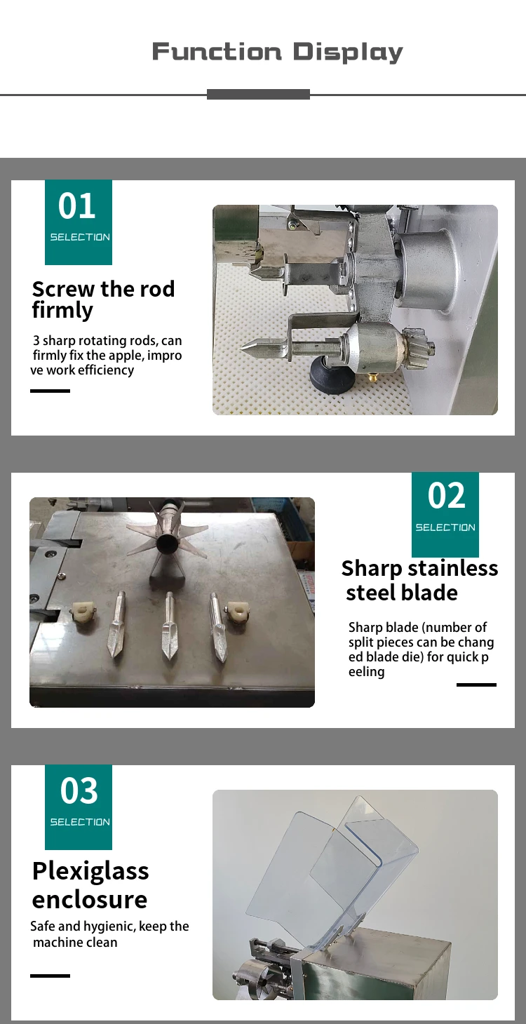 Hot Selling Apple Core Remover Peeling Machine Commercial Apple Peeler Corer Slicer factory