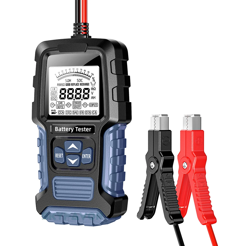 Automatic Maintenance-free deepcycle battery tester Universal 12V 24V lead acid battery CCA internal resistance tester analyzer