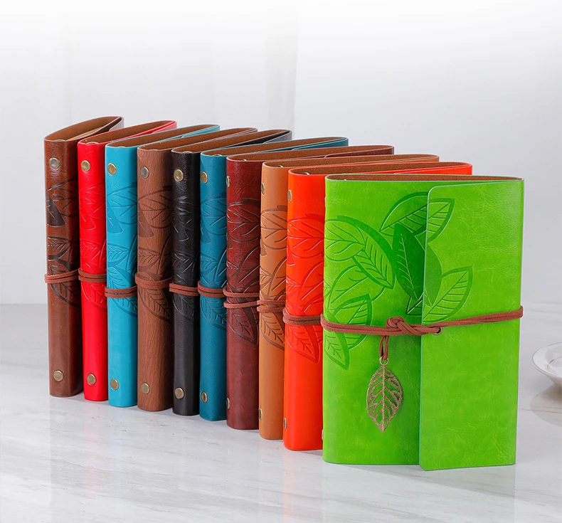 Pu color a6 leather notebook leaves restoring ancient ways notepad japan and south korea stationery gift Pu color a6 leather notebook leaves restoring ancient ways notepad japan and south korea stationery gift