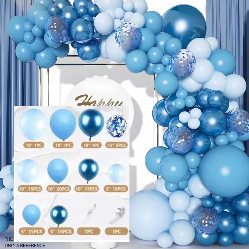 Birthday balloon set Party decoration blue balloon wedding room scene layout balloon arch kit