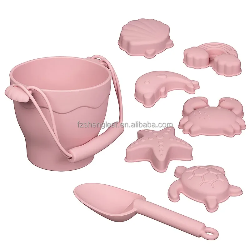 product wholesale unisex educational game bath toys set for newborn toddler baby boys and girls silicone silicon beach sand play product-5