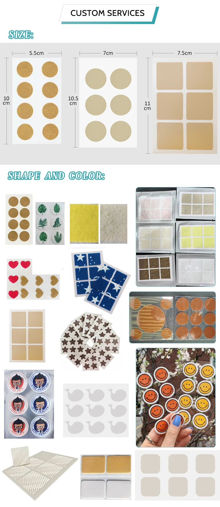 2022 Hot Selling Self Adhesive Vitamin Stickers Energy Boost Hangover Sleep Focus Patches manufacture