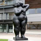 Outdoor Garden Famous Metal Fat Lady Sculpture Fernando Botero Bronze Fat Woman Statue For Sale