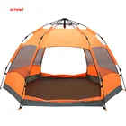 Family Automatic Umbrella Camping Tents Waterproof Double Layer 2 Doors Automatic Family Tent 5-8 Persons