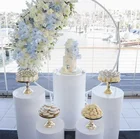 Decorations Flower Decorations Plinth White Acrylic Wedding Display Round Plinth Stands