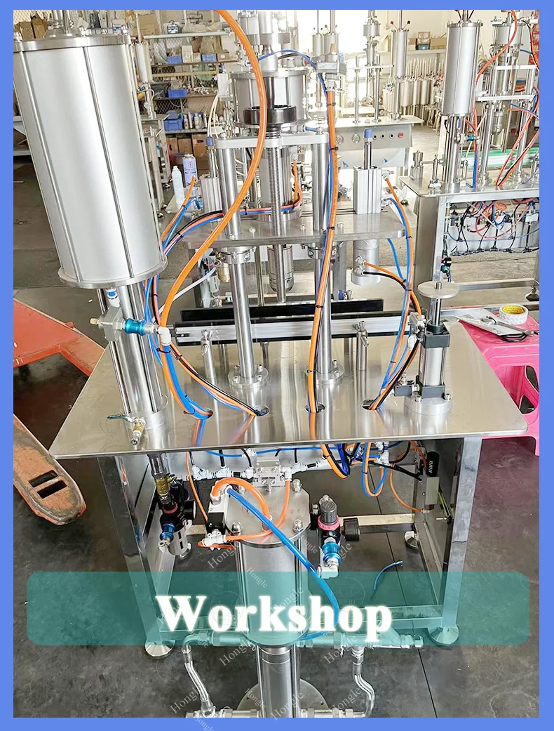 Automatic Aerosol LPG Butane Refrigerant Cylinder Canned Gas Filling Machines factory