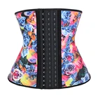 Custom Corset NANBIN Custom Floral Women Latex Waist Trainer Steel Boned Training Corset Slimming Body Shaper
