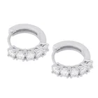 Zirconia Hoop Online Fashion Jewellery 14kt Gold Vermeil Cute Cubic Zirconia Huggie Hoop Earrings
