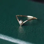 18k Real Diamond Best Selling Classic Simple Style 18K Real Gold 0.05ct Diamond Rings