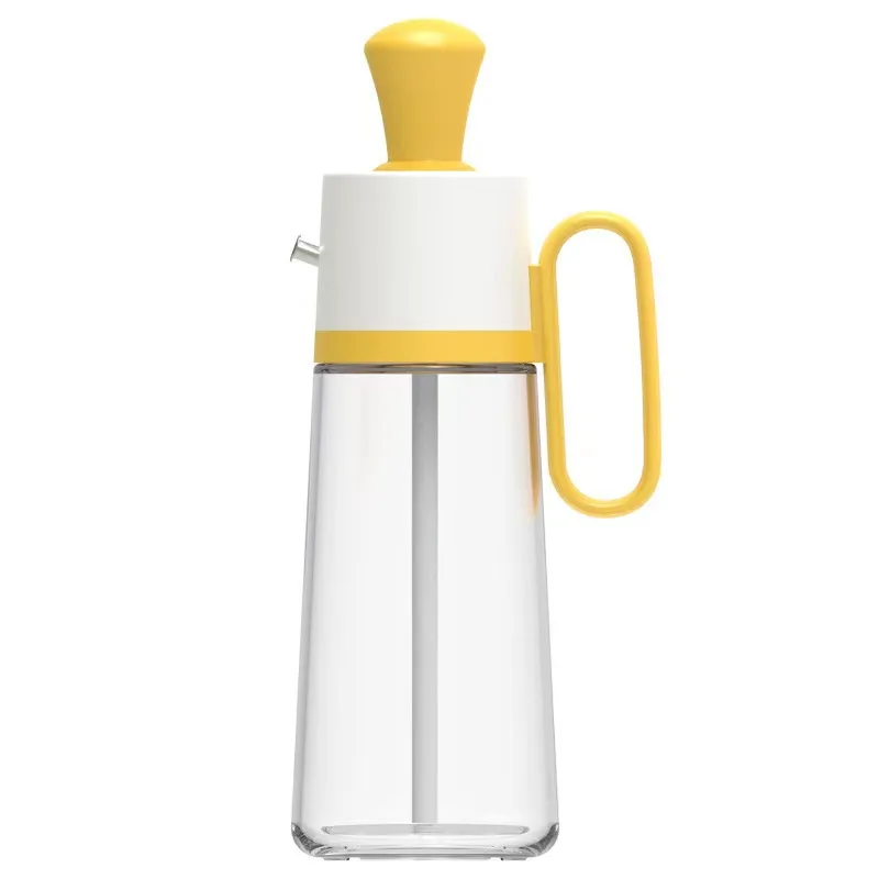 Glass Oil Bottle with Plastic Silicone Lid for Cooking  Kitchen Silicone Oil Bottle Baking Barbecue Grill Oil Brush