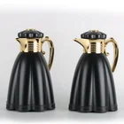 Skirt Black New Arrival Skirt Style 1000ml Black Dubai Luxury Hot And Cold Turkish Coffee Dallah Arabic Tea Sets