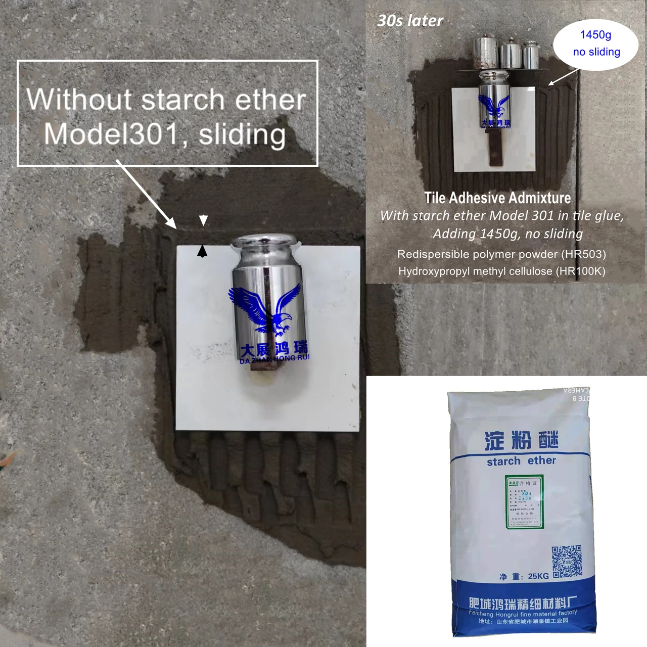 Modified Starch Ether With Hydroxypropyl Starch Ether For Cement Based