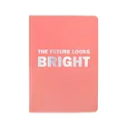School 2021 School Supplier Round Corner A5 Hot Stamping Foil Hardcover Notebook With Pocket