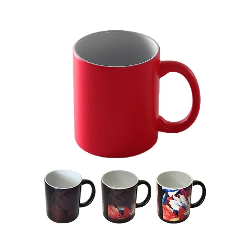 High-Quality China Top Sell Environmental Friendly 11oz Magic Sublimation Mug Colour Changing Mugs