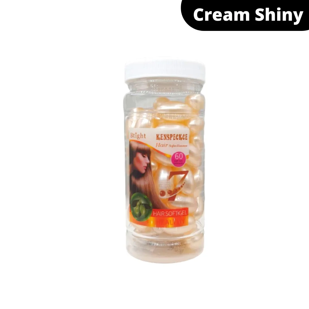 60pcs Natural Argan Oil Capsule Soft Gel Hair Care Growth Oil Serum