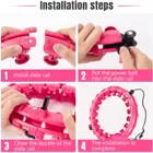 Hoops Hoop 24 Knots Magic Auto-Spinning Smart Hoola Ring Hoops Weighted Hoola Hoop Smart