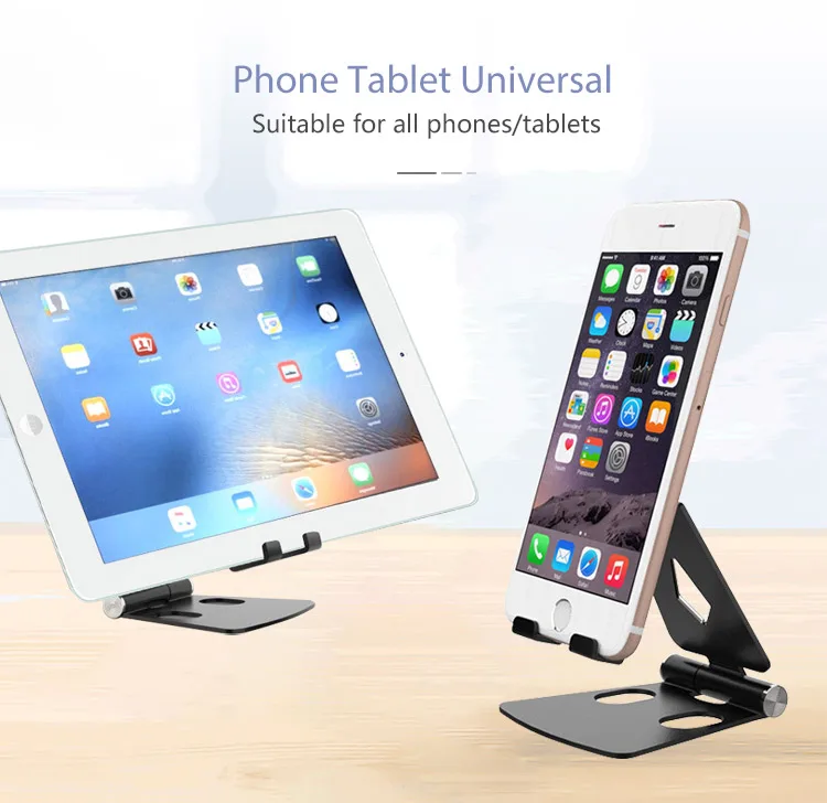 Desktop universal telephone holder plastic stand for ipad phone portable foldable holder support for mobile cell phone.jpg