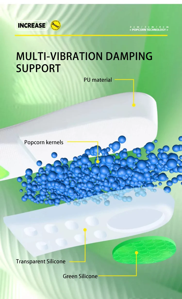 Silicone Arch Support Height Increasing Insoles Gel Pads Silicone Arch Support Height Increasing Insoles Gel Pads