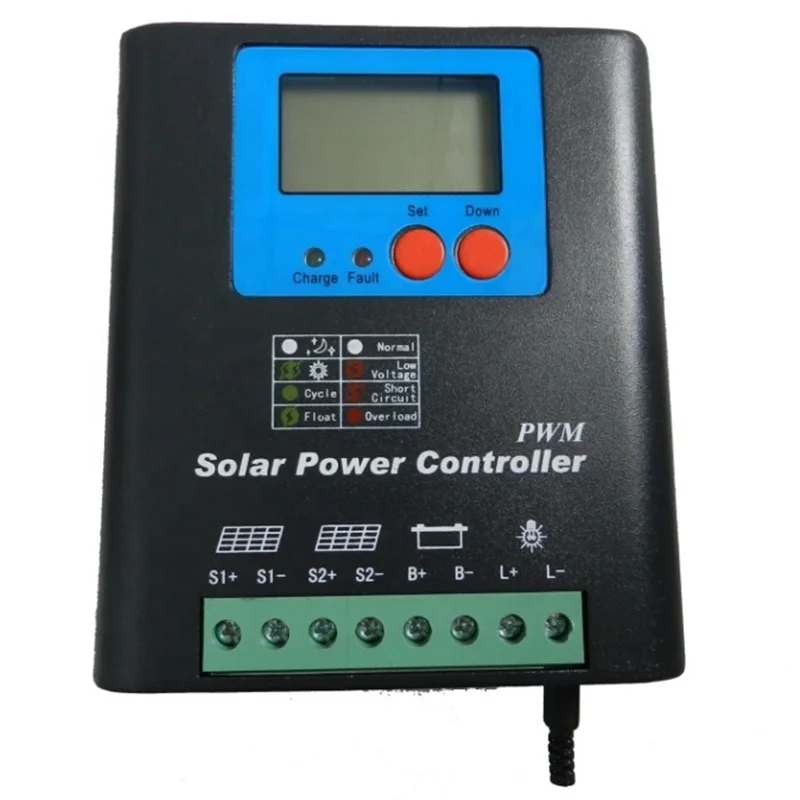 60A MPPT Solar Charge Controller DC12V/24V/36V/48 Auto Battery Charger Regulator 