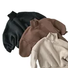 Children Hoodie Boys Hoodie Autumn And Winter Loose Solid Color High Collar Children Boys Hoodie Jackets