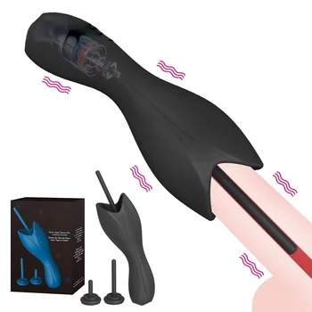Male Penis Pump Vibrator Urethra Expansion Stimulator for Men Urethra masturbation Penis Plug Erotic Sex Toys Penis Massager