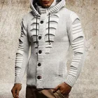Sweater Men Knitted Casual Long Sleeve Cardigan Sweater