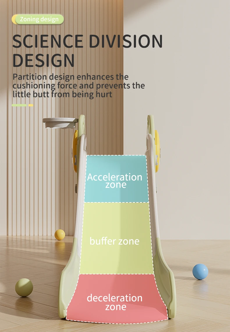 Feelkids Cute Dog Fun & Safe Durable Plastic Slide for Indoor Play-for Toddlers Children Kindergarten & School factory