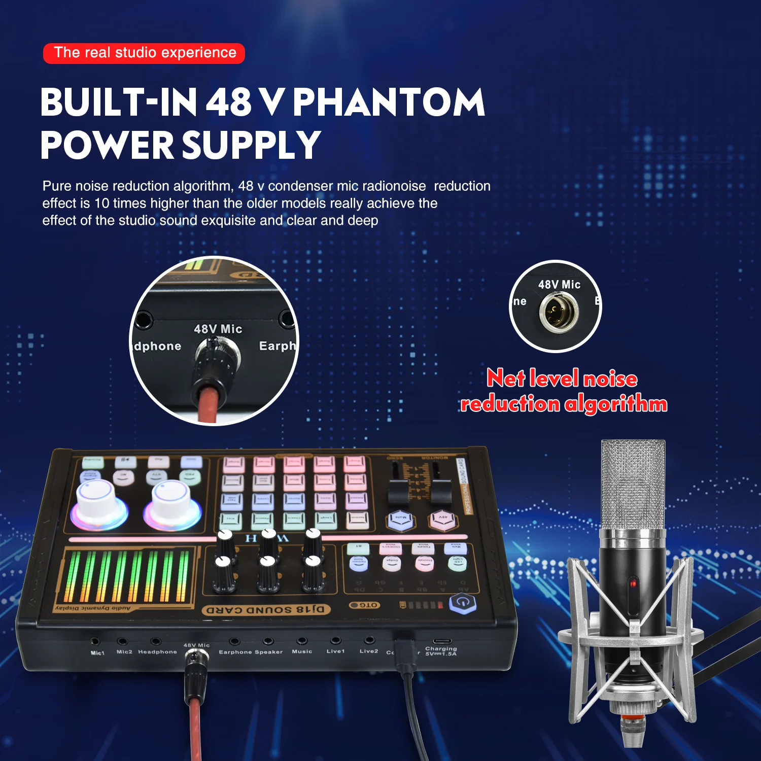 Bm 800 Professional Dj18 Sound Card Set Bm800 Mic Recording Studio