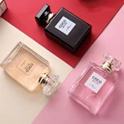 50 Spray Glass Bottle Free Sample Luxury Woman Square Spray Glass Perfume Bottle 50 Ml Wholesale