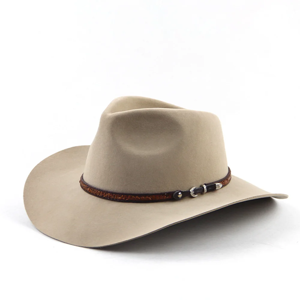 beige felt cowboy hat