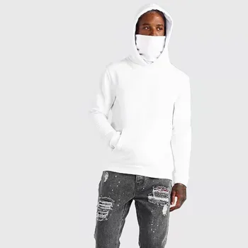 New style Custom hoodies wholesale 100% cotton grey sweatshirt performance scarf hoodie