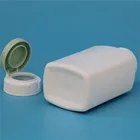 Plastic Medical Vials Empty Bottle Plastic Screw Cap Plastic White And Black Round Medical Pill Empty Vials Bottle