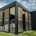 Gazebo Pergola Lianhong Quality Service Automatic Shading Outdoor Aluminum Gazebo Pergola