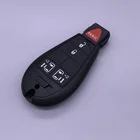 Shell Chrysler Jeep Dodge 4 1 Button Remote Control Car Key Case Shell With A Flip Smart Key Blade No Logo