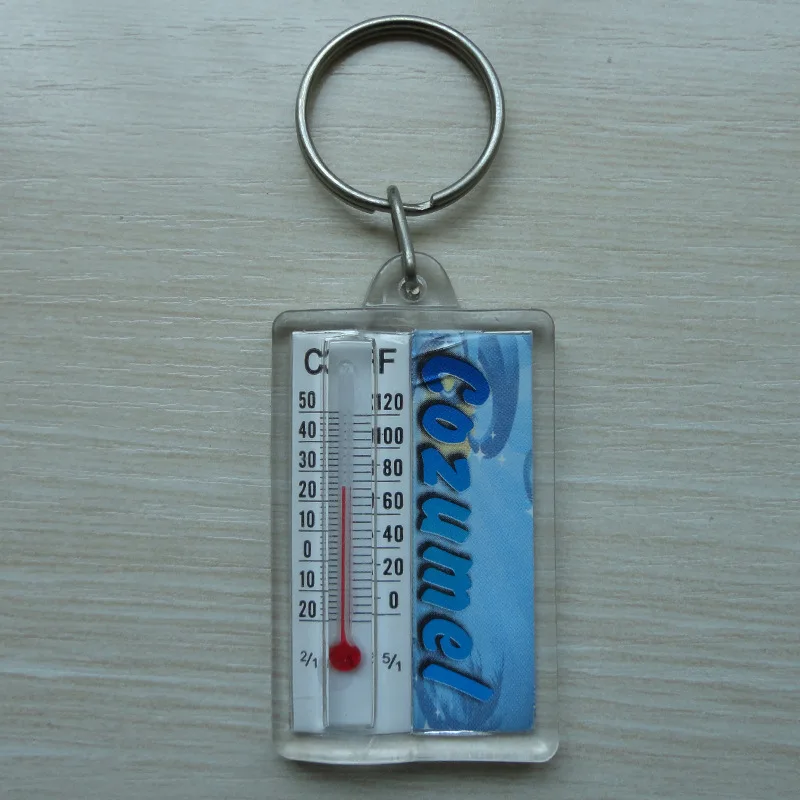 Unionpromo Multi-function Keychain with Compass and Thermometer