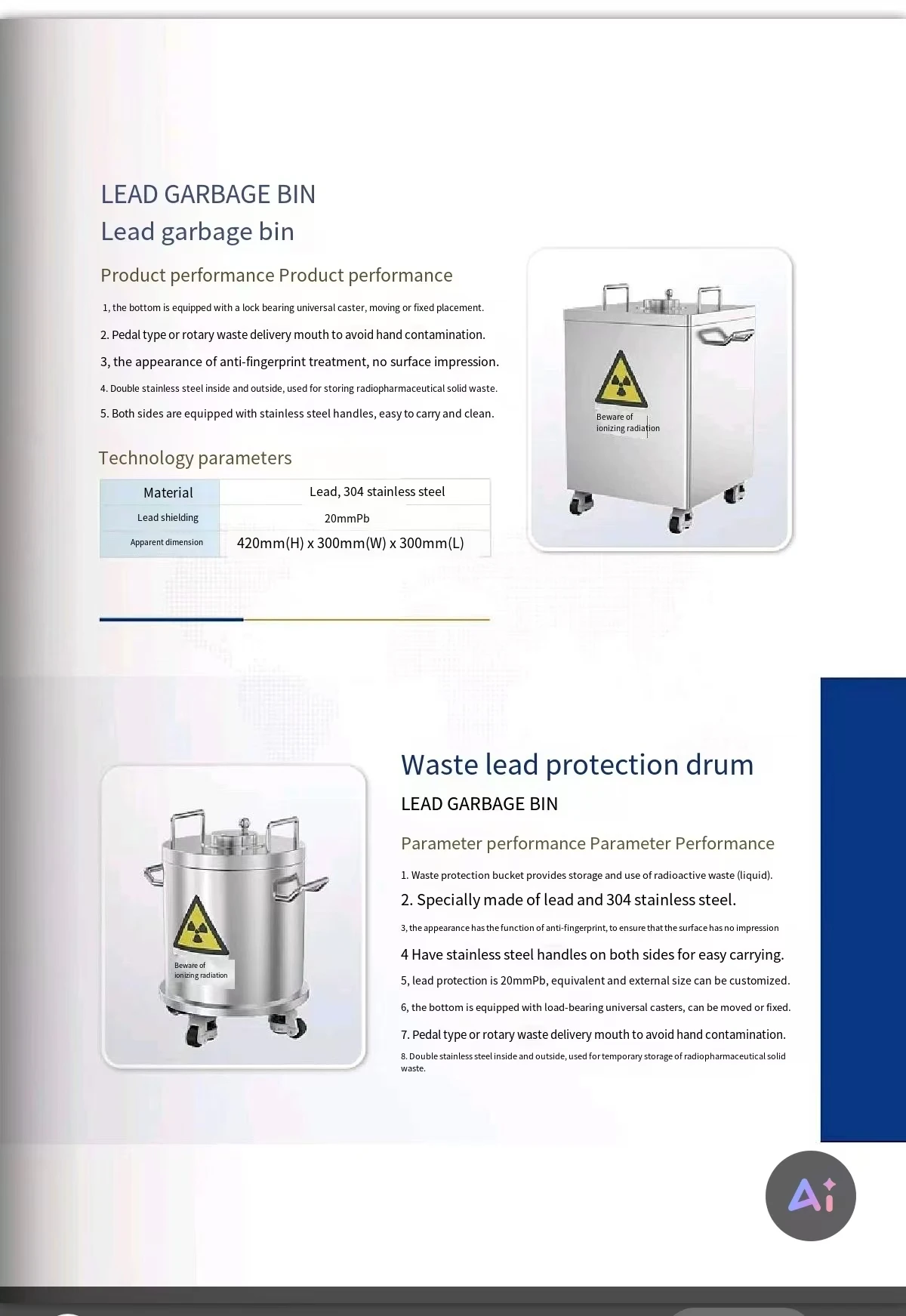 Radiation Fume Hood SPECT-CT Dual Connected Fume Hood Direct Factory for Hospital f Fume Cupboard Lab Equipment