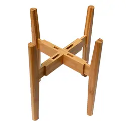 Wooden Corner Plant Stand Adjustable Bamboo Flower Pot Plant Stand Rack Fits 8