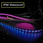 Leds Led Led Rgb Led Lights Cuttable Black Waterpoof Flexible SMD 5050 RGB 17 Keys 60 LEDs Per Meter Led Strip Lights//