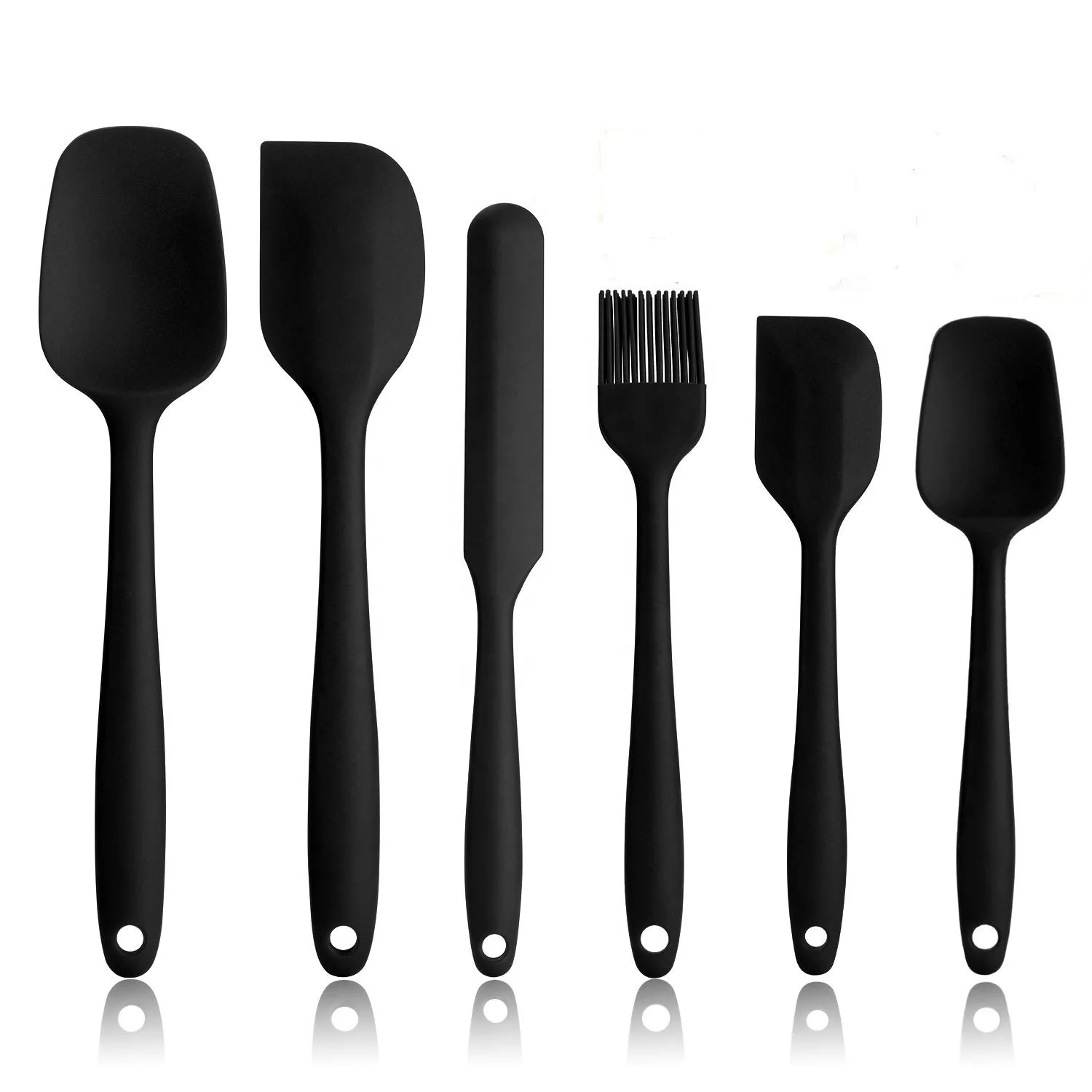 kitchen accessories new products 2023 eco-friendly 6 pcs silicone cooking kitchen utensils silicone kitchenware utensils