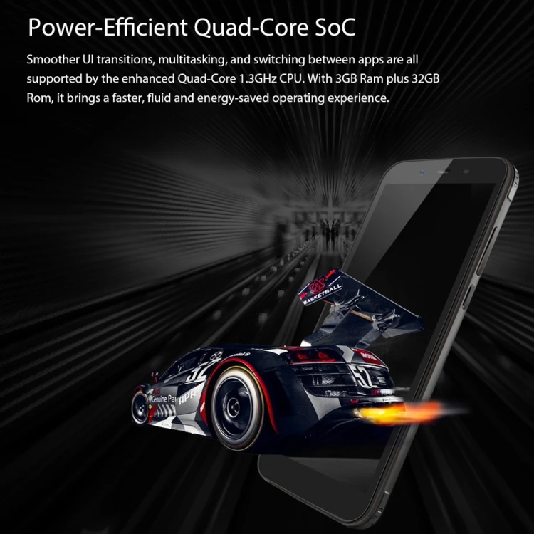 Blackview BV5500 Plus 2020 3GB+32GB 5.5 inch 4400mAh Rugged Phone Android 10