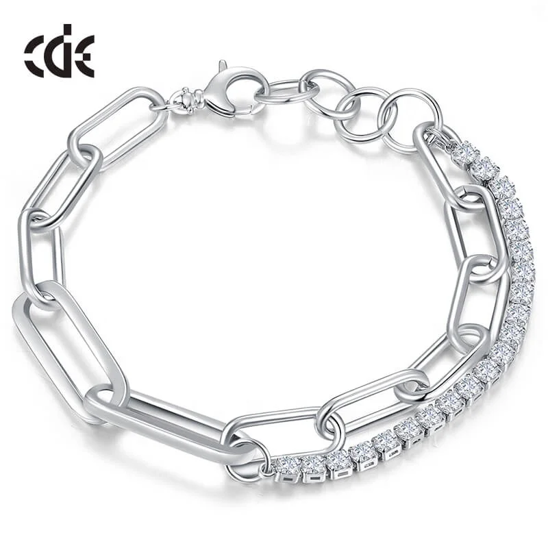 Luxury Couples Bracelet Jewelry White Mama Bracelet En Zircon Manufacturers