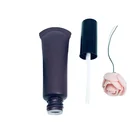 Plastic Wand Plastic Custom Logo Empty Unique Plastic Lip Gloss Tubes With Wand Screw On Lid