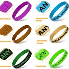 Silicone Party Wristband Promotional Sport Debossed Colorfilled Customized Logo Silicone Event Party Wristband