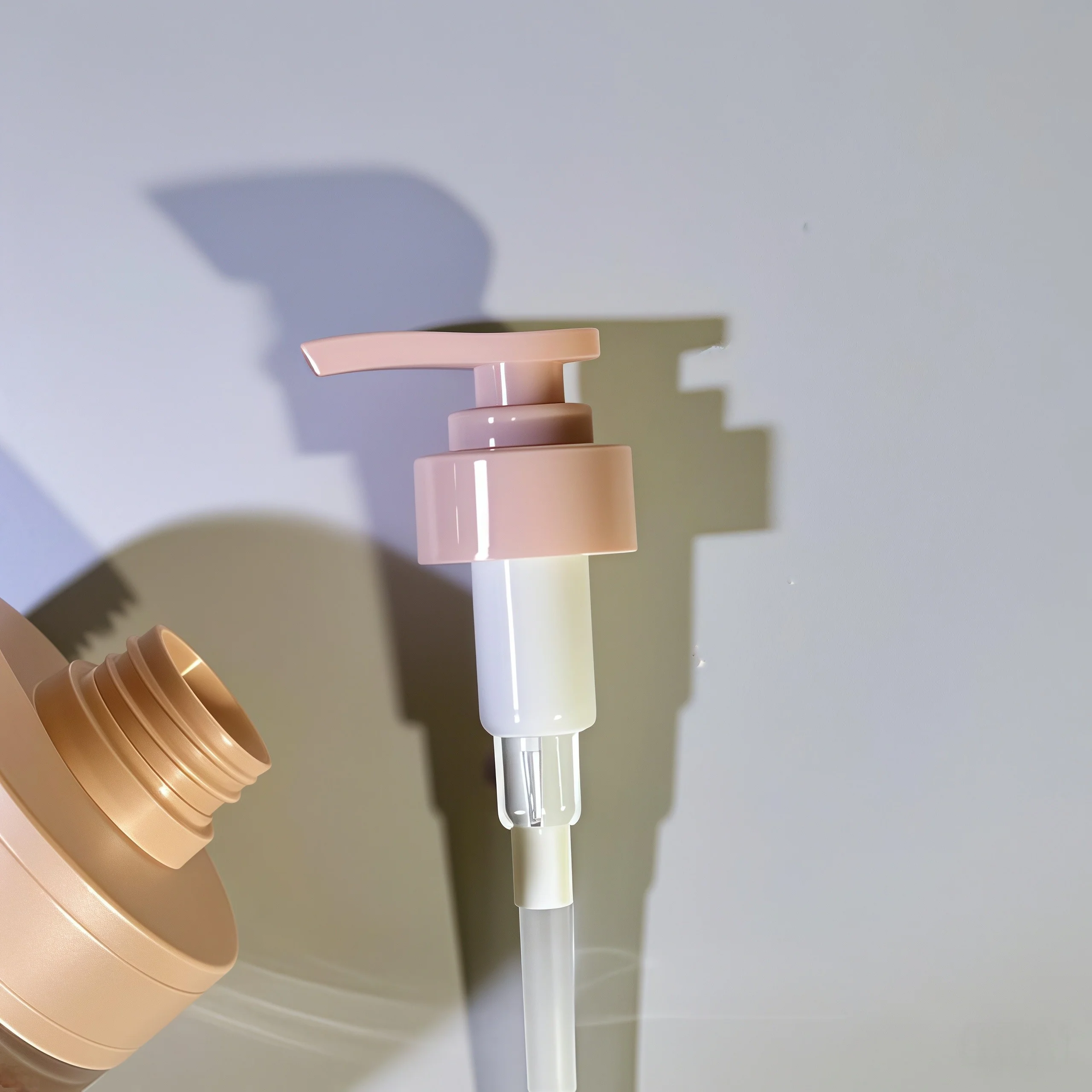 400ml 500ml PET Plastic Cosmetic Bottle with Press Pump for Essential Oil Shampoo and Lotion