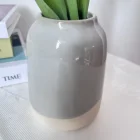 Hot New Products Ceramic Vase Porcelain White Vase Glossy Ceramic Vase