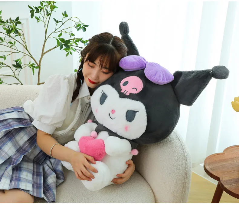 Sanrio Stuffed Plush Toys Hugging Heart Kawaii Soft Pillow Plush Toy