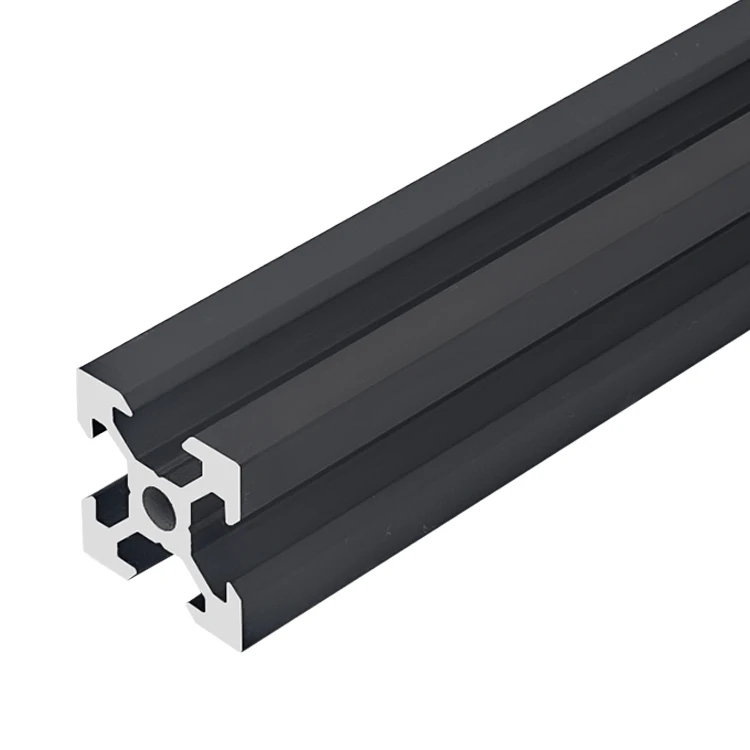 2020V Slot Black Industrial Extruded Aluminum Profile 2020V Slot Aluminum 3D Printer manufacture