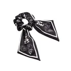 Elastic Hair Tie Custom Bandana Personalized 100% Satin Poly Printed Hair Scrunchies