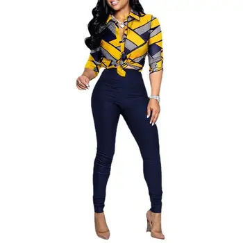 Hot selling plus size women african two piece pants 2022 yoga set womens fall 2022 women clothes two piece set